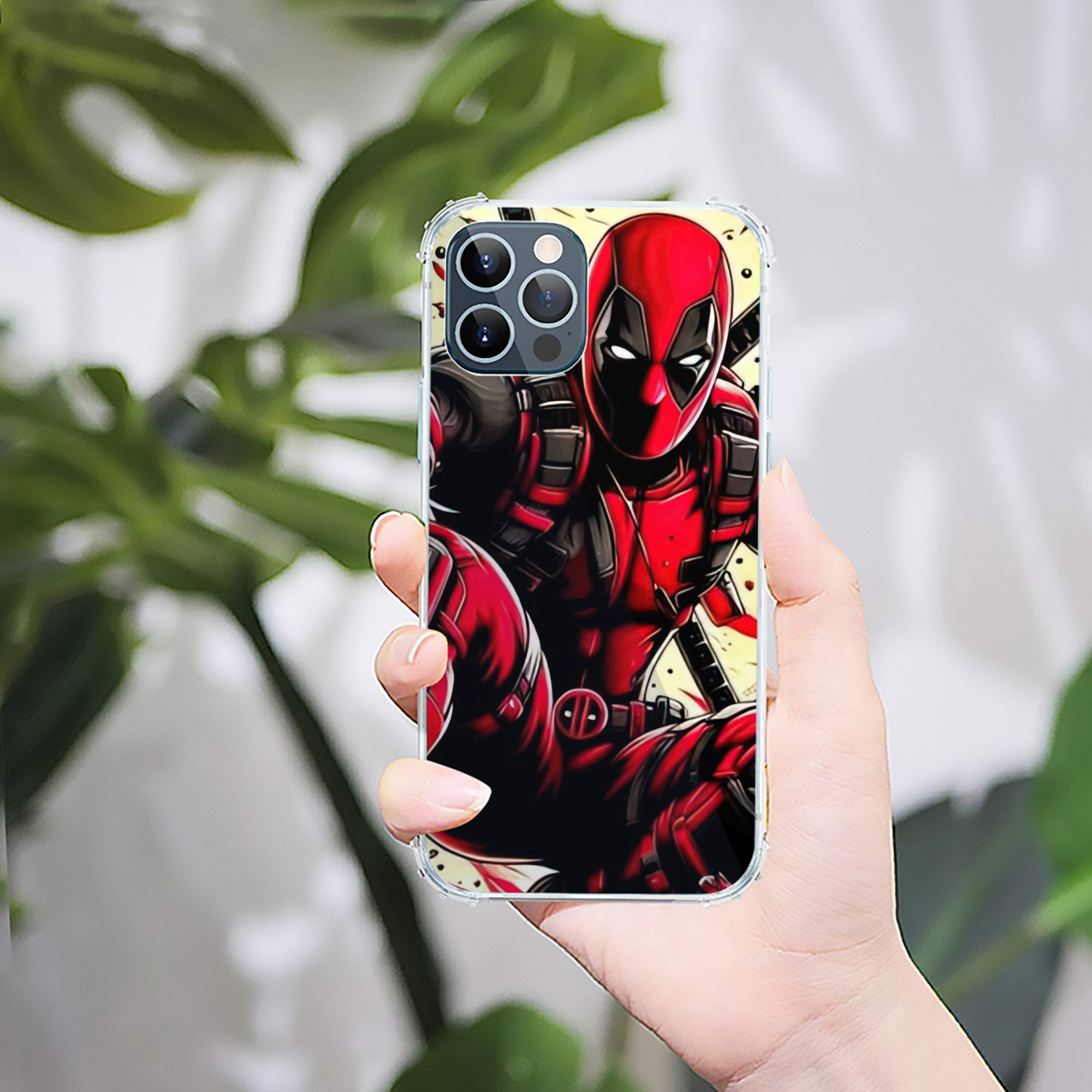 （画像用） Deadpool デッドプール 【iPhone 12シリーズ対応】透明スマホケース（クリアソフトケース）
